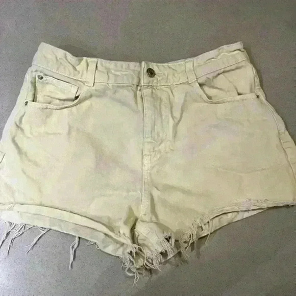 Zara yellow tye dye shorts - Picture 1 of 11